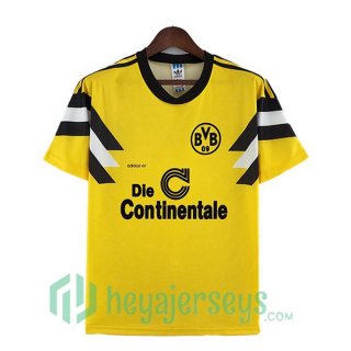 Dortmund BVB Retro Home Soccer Jerseys Yellow 1989