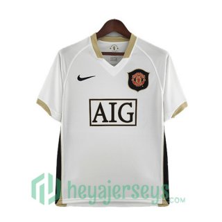 Manchester United Retro Away Soccer Jerseys White 2006-2007