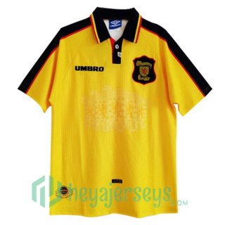 1998 World Cup Scotland Retro Away Jersey Yellow