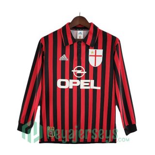 AC Milan Retro Home Soccer Jerseys Red 1999-2000