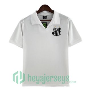 Santos FC Retro Home Soccer Jerseys White 1970