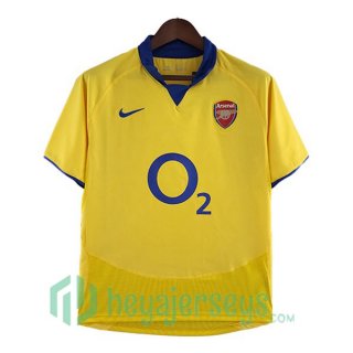 Arsenal Retro Away Soccer Jerseys Yellow 2003-2005