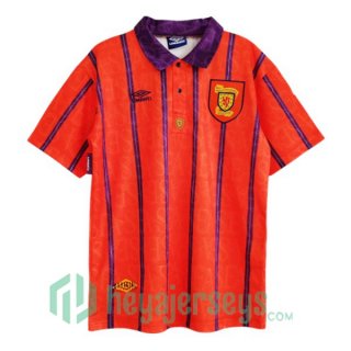 1993-1995 Scotland Retro Away Jersey Red