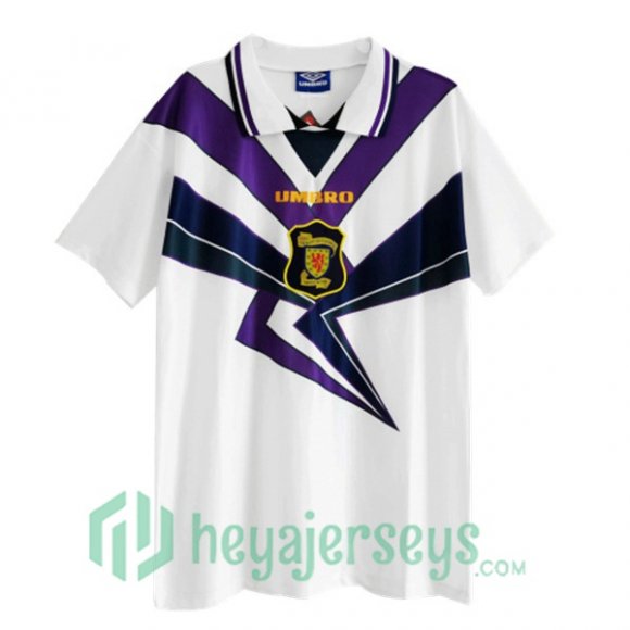 1996 Scotland Retro Away Jersey White