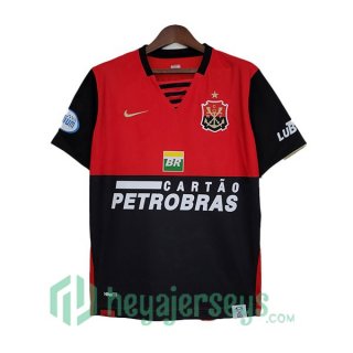 Flamengo Retro Home Soccer Jerseys Red Black 2007-2008