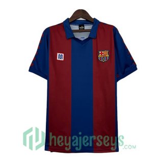 FC Barcelona Retro Home Soccer Jerseys Red Blue 1980-1982