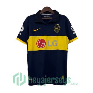 Boca Juniors Retro Home Soccer Jerseys Black Yellow 2009-2010
