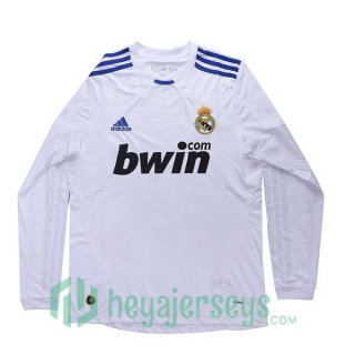 2010-2011 Real Madrid Retro Home Jersey Long Sleeve White