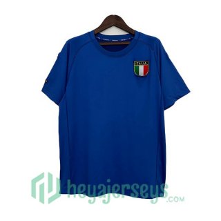 Italy Retro Home Soccer Jerseys Blue 2000