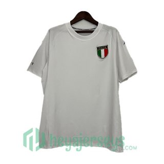 Italy Retro Away Soccer Jerseys White 2000