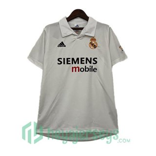 Real Madrid Retro Home Soccer Jerseys White 2002-2003