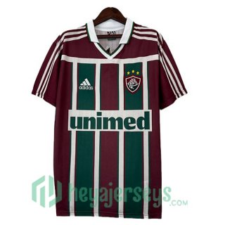 Fluminense Retro Home Soccer Jerseys Red Green 2003