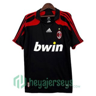 AC Milan Retro Third Soccer Jerseys Black 2007-2008