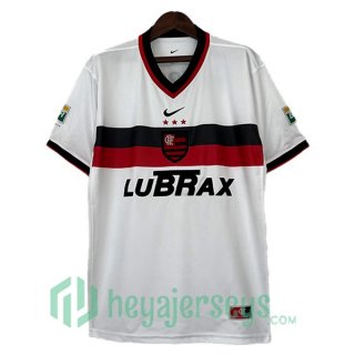 Flamengo Retro Away Soccer Jerseys White 2001