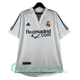 Real Madrid Retro Home Soccer Jerseys White 2001-2002