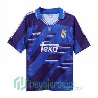 1994-1996 Real Madrid Retro Away Jersey Blue