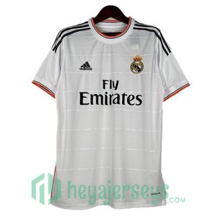 Real Madrid Retro Home Soccer Jerseys White 2013-2014