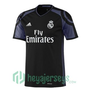 2016-2017 Real Madrid Third Retro Away Jersey Black Purple