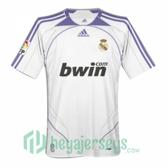 2007-2008 Real Madrid Retro Home Jersey White