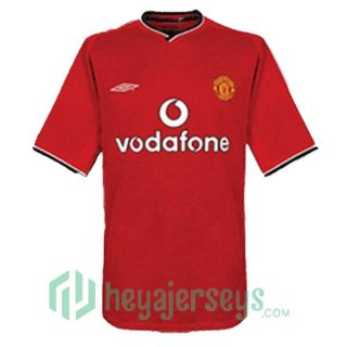 2000-2002 Manchester United Retro Home Jersey Red