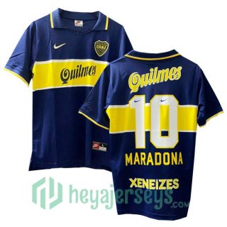 1997-1998 Boca Juniors Retro Home Jersey MARADONA #10