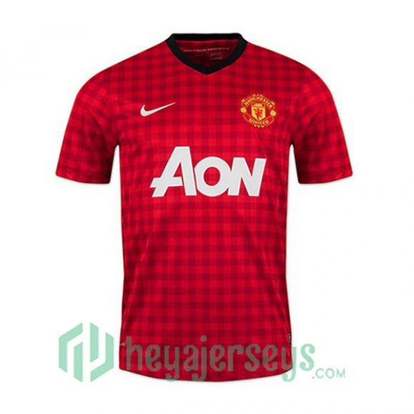 2012-2013 Manchester United Retro Home Jersey Red