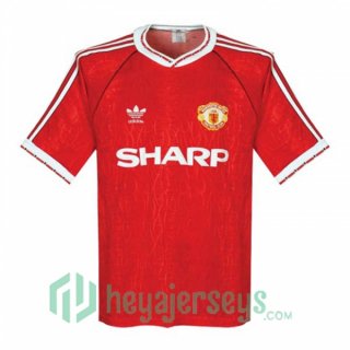 1990-1992 Manchester United Retro Home Jersey Red