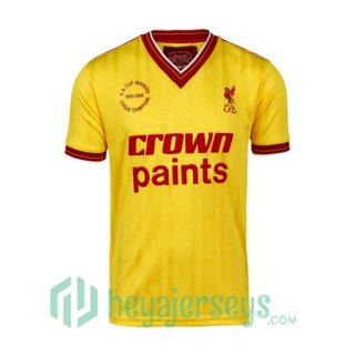 1985-1986 FC Liverpool Retro Away Jersey Yellow