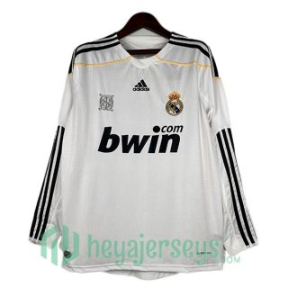 Real Madrid Retro Home Long Sleeve White 2009-2010
