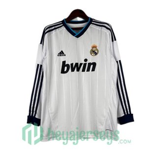 Real Madrid Retro Home Long Sleeve White 2012-2013