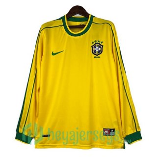 Brazil Retro Home Long Sleeve Yellow 1998