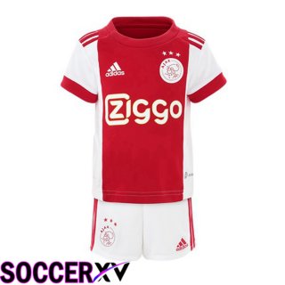 AFC Ajax Kids Home Jersey White Red 2022 2023