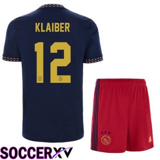AFC Ajax (Klaiber 12) Kids Away Jersey Black 2022/2023