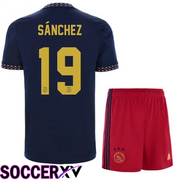 AFC Ajax (Sánchez 19) Kids Away Jersey Black 2022/2023