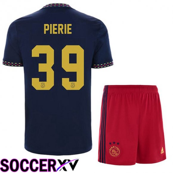 AFC Ajax (Pierie 39) Kids Away Jersey Black 2022/2023