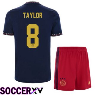 AFC Ajax (Taylor 8) Kids Away Jersey Black 2022/2023