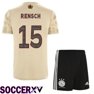 AFC Ajax (Rensch 15) Kids Third Jersey Brown 2022/2023