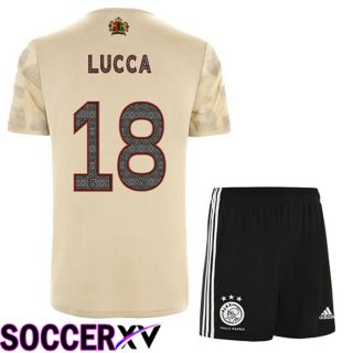 AFC Ajax (Lucca 18) Kids Third Jersey Brown 2022/2023