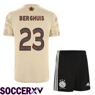 AFC Ajax (Berghuis 23) Kids Third Jersey Brown 2022/2023