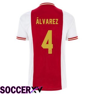 AFC Ajax (Álvarez 4) Home Jersey White Red 2022 2023