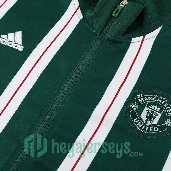 Training Jacket Manchester United Green White 2024-2025