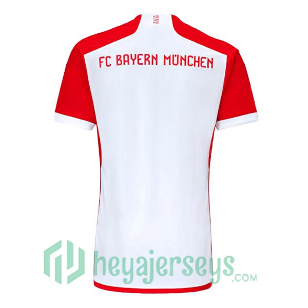Bayern Munich Soccer Jersey Home White Red 2023/2024